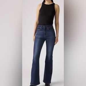 726 High-rise Flare Women's Jeans | Color:  Eternal Indigo Dark Wash | size: 25